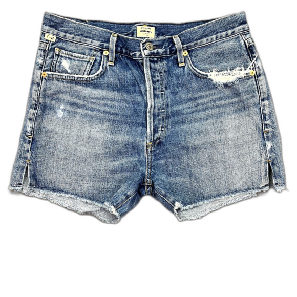 CITIZENS OF HUMANITY NIKKI DENIM HIGH RISE‎ SHORTS PREMIUM VINTAGE SIZE 28 - Picture 1 of 13